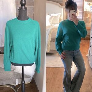 Vintage Allison Smith Lambswool Green Crewneck Sweater